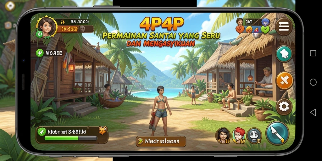 Tangkapan layar utama dari gameplay 4P4P yang mengasyikkan.