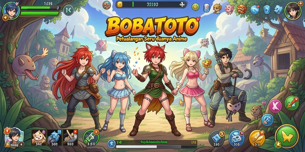 Tampilan menarik dari gameplay BOBATOTO yang penuh warna.