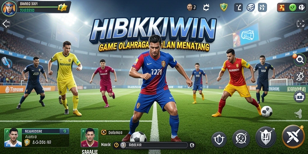 Tampilan gameplay HIBIKIWIN yang seru dan mempertandingkan olahraga.