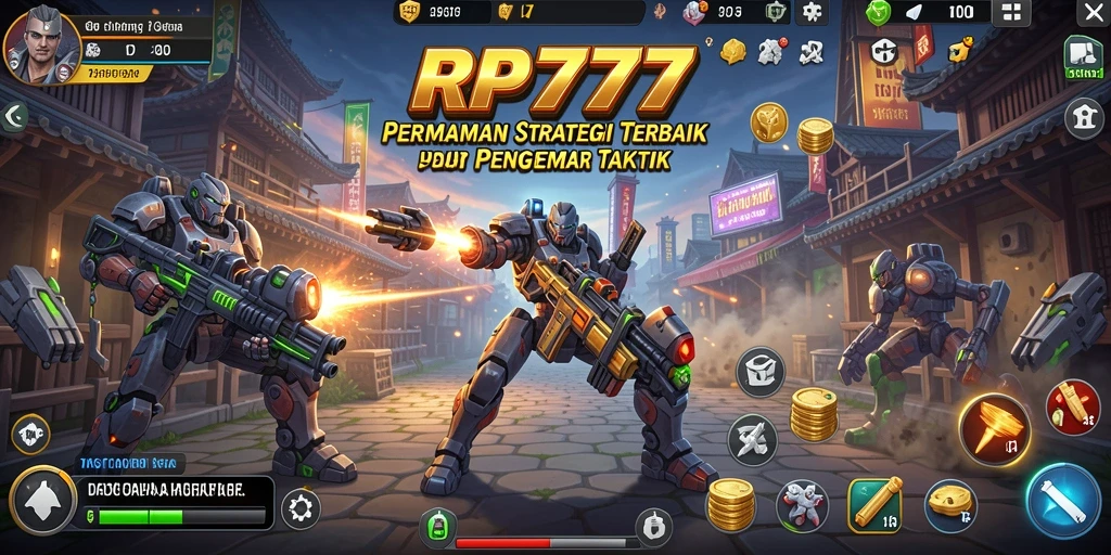 Screenshot RP777 menampilkan aksi strategis yang mendebarkan dalam pertempuran.
