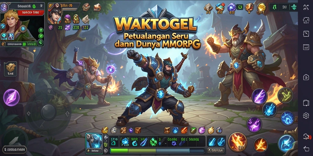 Tampilan gameplay seru dan mendalam dari WAKTOGEL MMORPG.