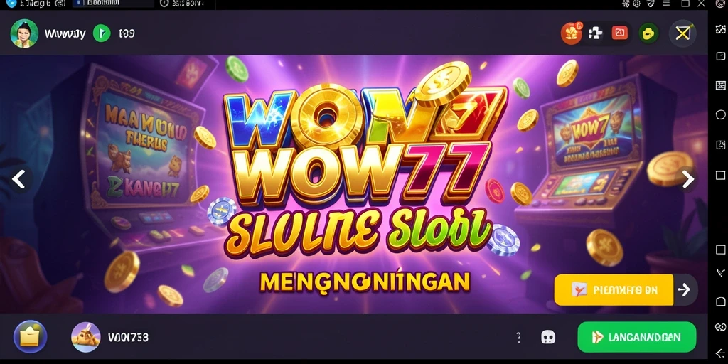 Tampilan gameplay seru dan menarik dari game slot WOW77.